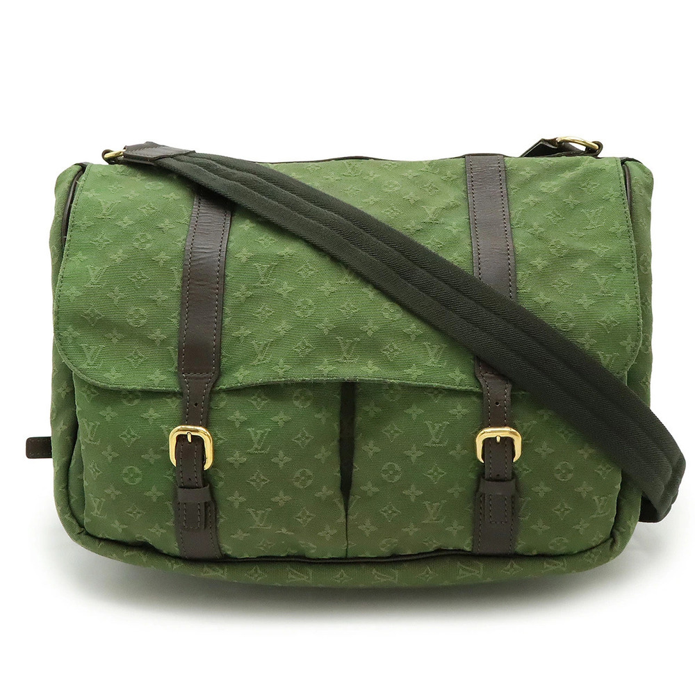 LOUIS VUITTON Monogram Sac Maman Mothers Bag Crossbody Khaki Green